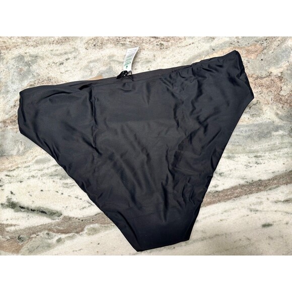 J CREW Bikini Bottom Womens Plus Size 2X Black High Rise Beach Pool Resort - Picture 4 of 6